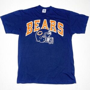Vintage‎ 90s Chicago Bears Football Single Stitch Tee Shirt XL Logo 7
